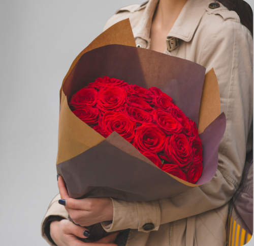 Buquê 25 Rosas Vermelhas