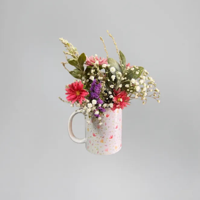 Caneca Estampada com Bouquet